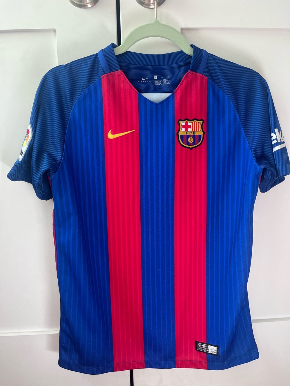 Nike FC Barcelona Kids Jersey Blue and Red